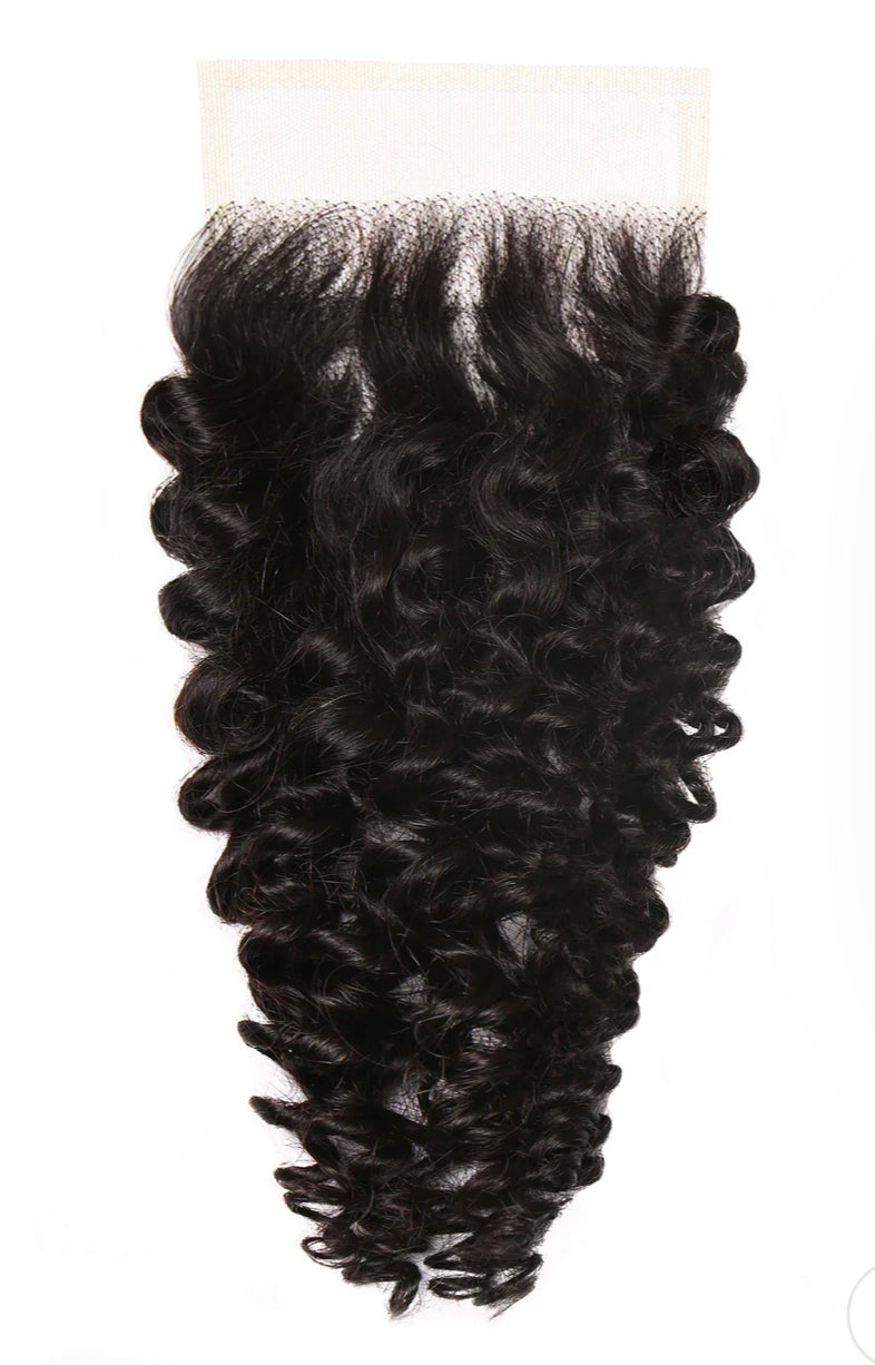 Ménage Curly HD raw closure